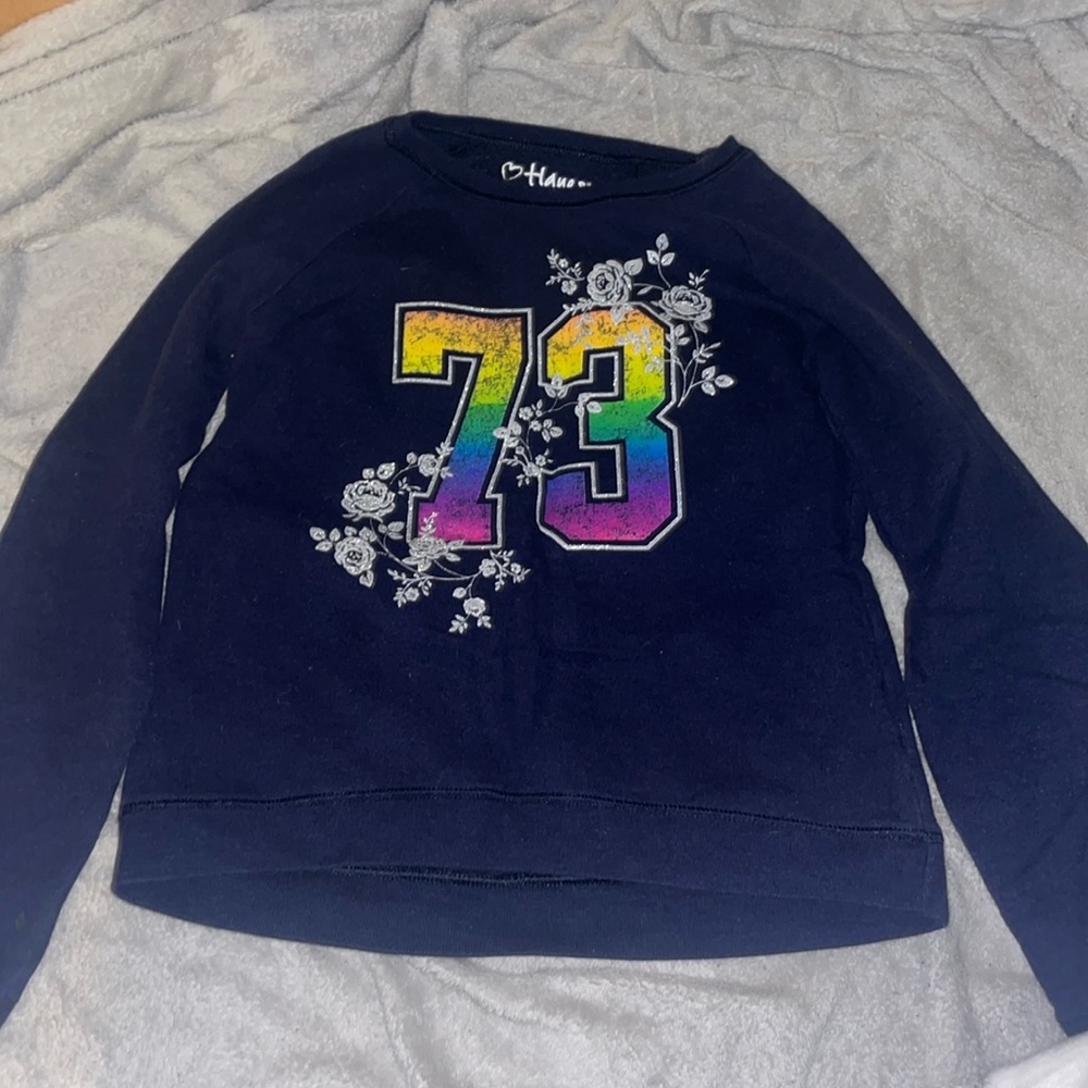 Hanes girls crew neck